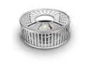 Creano Stövchen „Stripes“ Silver 2-tlg. Edelstahl Teewärmer Bild 3