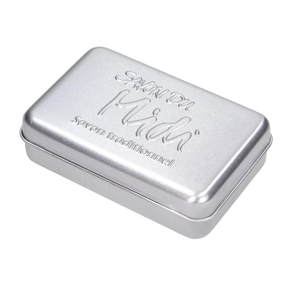 Savon du Midi Seifendose Alu Silber mit Prägung - Bild 2