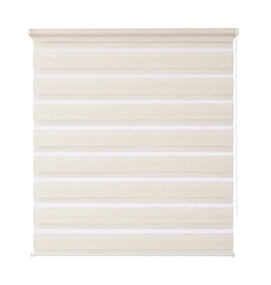K-Home Doppelrollo Ancona Beige Querstreifen