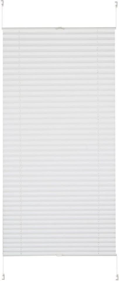 K-HOME Klemmfix Plissee Pisa Weiß 90x130 cm - Bild 2