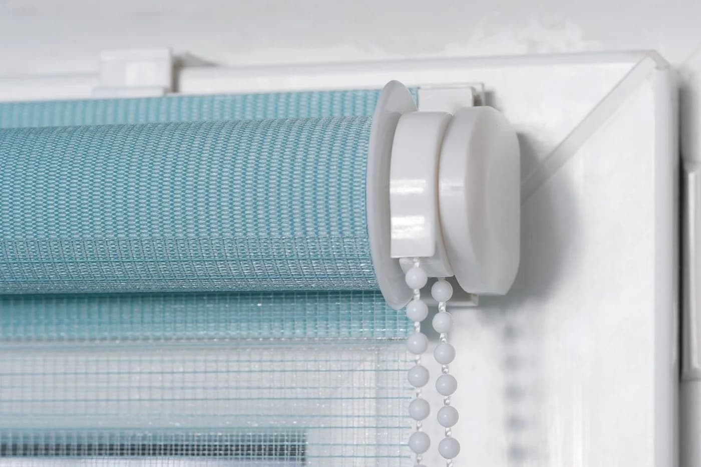 K-HOME Doppelrollo Maringa Klemmfix Braun Polyester - Bild 3