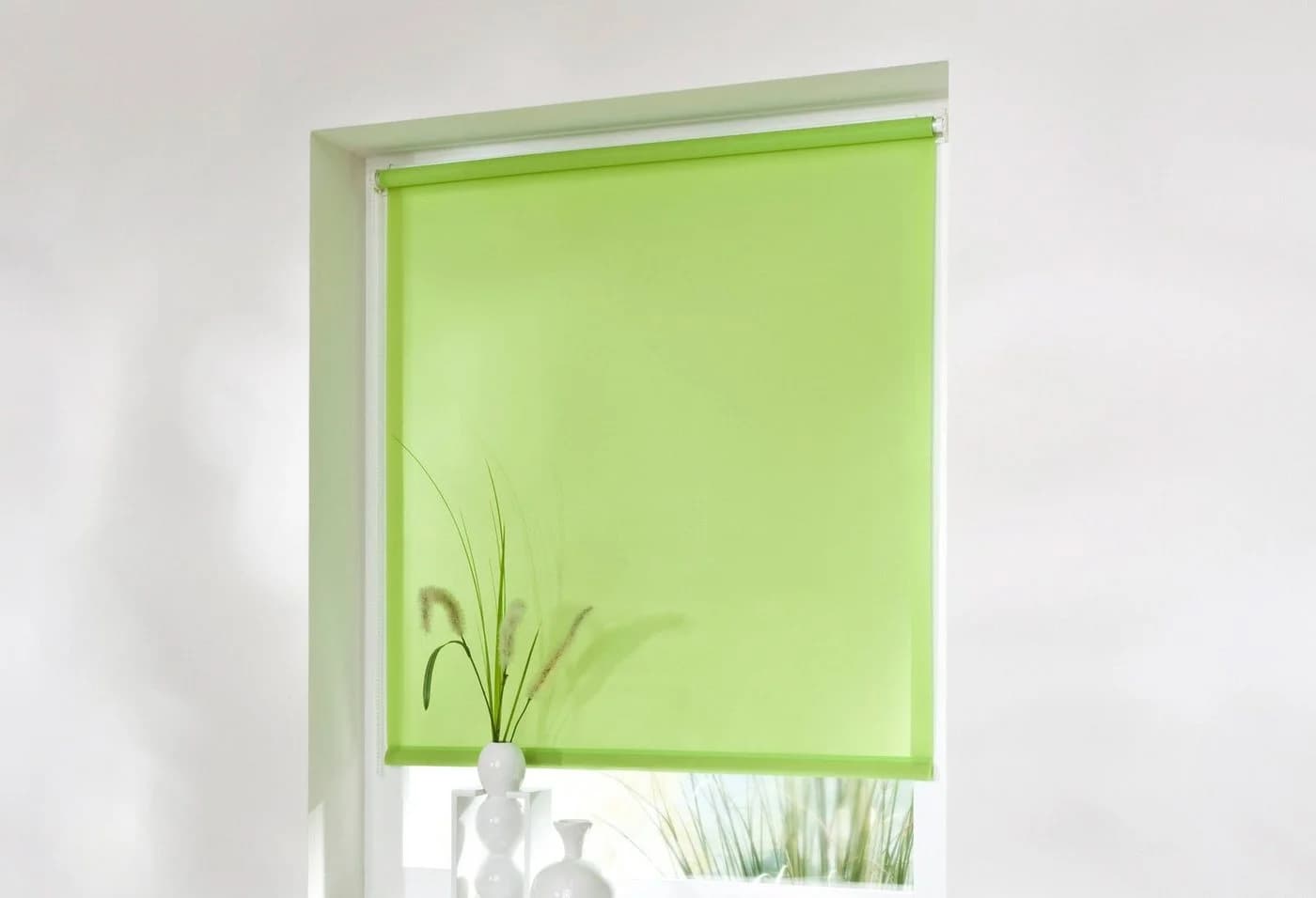 K-HOME Klemmfix-Rollo Grün Seitenzugrollo 40x150cm - Bild 5