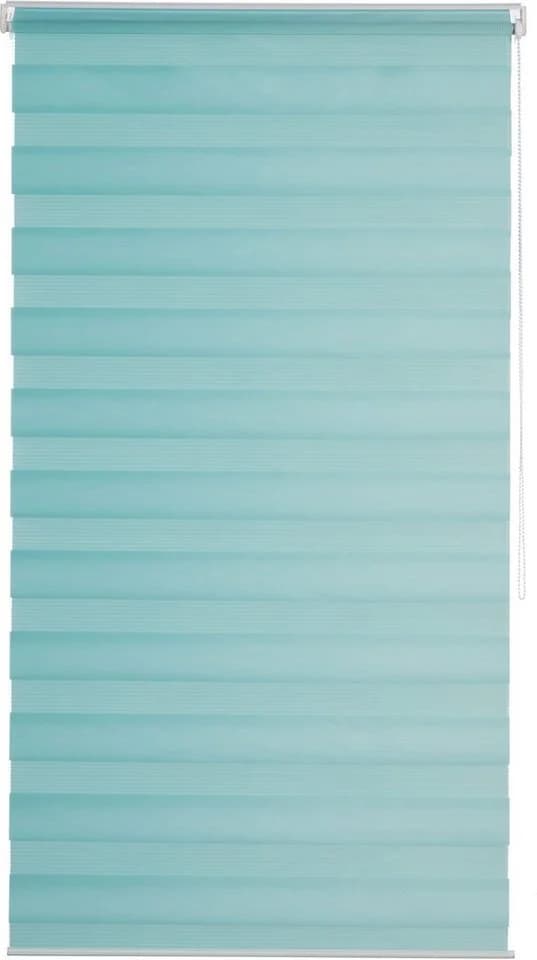 K-HOME Doppelrollo Ancona türkis 60x150 cm Klemmfix