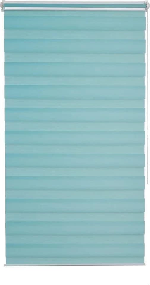 K-HOME Doppelrollo Ancona türkis 60x150 cm Klemmfix - Bild 4