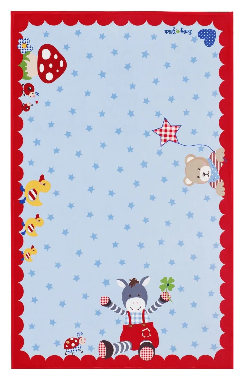 Teppich BABY GLÜCK Hellblau 100% Polyester Antislip