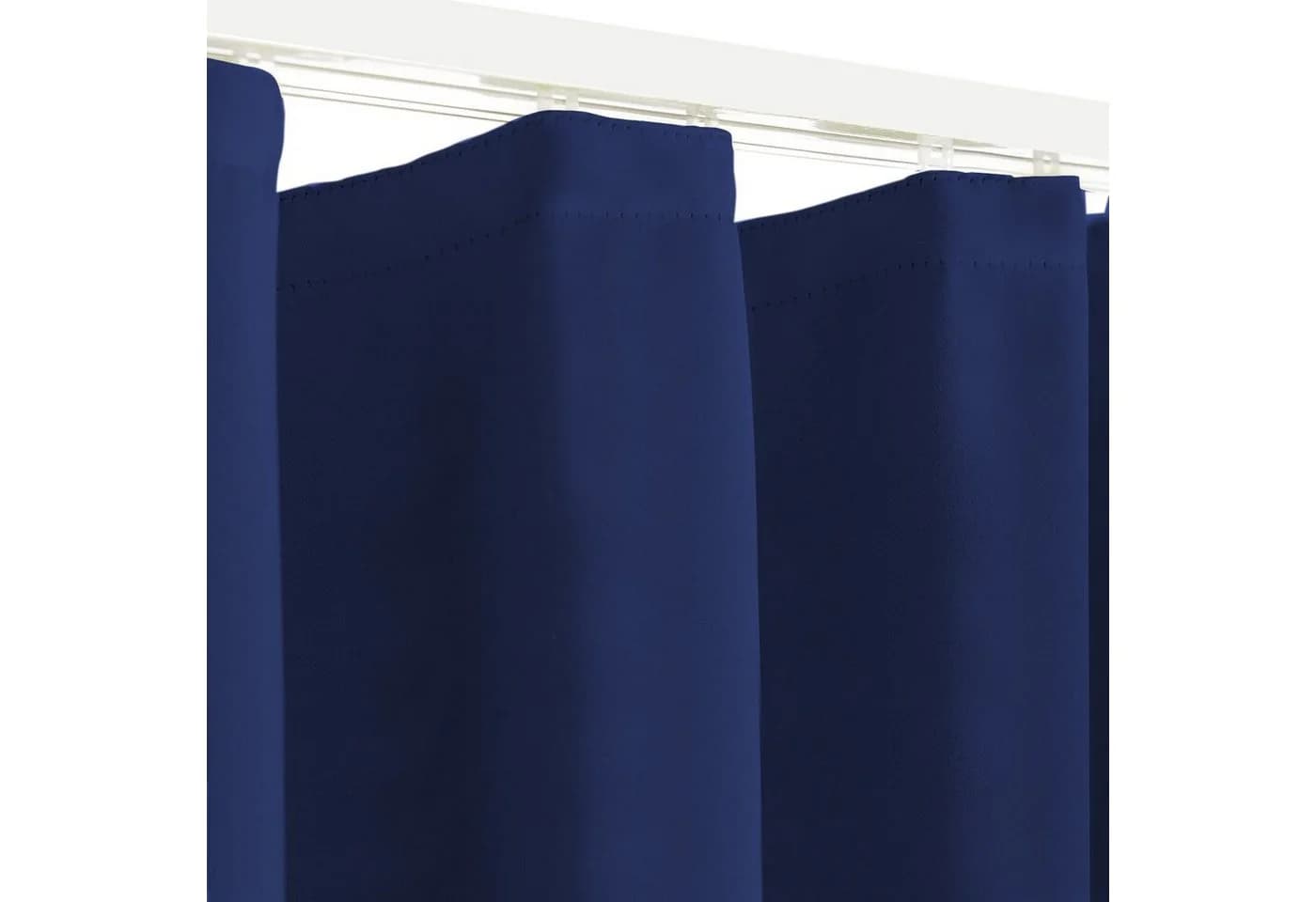 Clever-Kauf-24 Verdunkelungsvorhang Blau Polyester - Bild 3