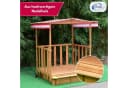 Coemo Spielhaus mit Sandkasten Buddelkiste für Kinder Bild 2