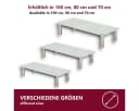 HOOZ TV-Aufsatz Weißglas mit Aluminiumfüßen Bild 4