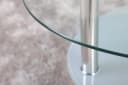 HOOZ Couchtisch 98x55cm Klarglas mit sandierter Ablage Bild 1