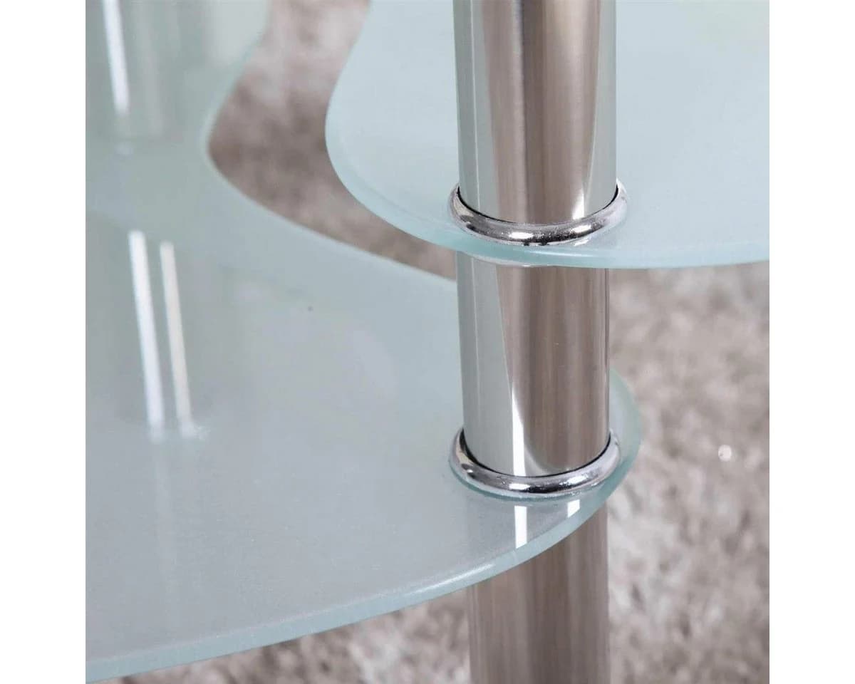 HOOZ Couchtisch 98x55cm Klarglas mit sandierter Ablage - Bild 3