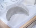 Theraline Stillkissen Plüschmond Silbergrau - Flexibles Still- & Kopfkissen Bild 1