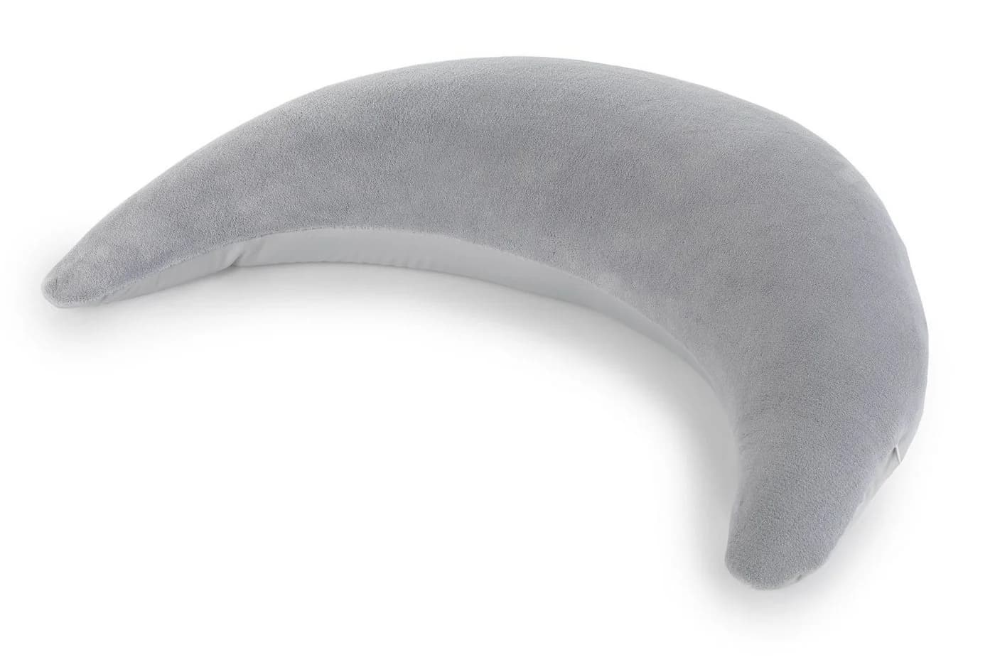 Theraline Stillkissen Plüschmond Silbergrau - Flexibles Still- & Kopfkissen - Bild 2