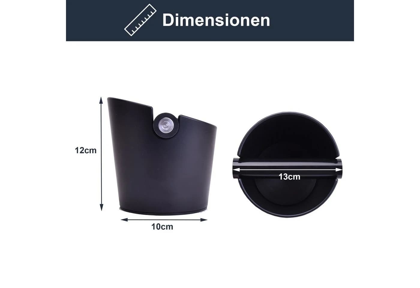 JOEFREX Abklopfbehälter Knockbox Schwarz für Siebträger Espresso - Bild 3