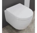 Aqua Bagno Hänge-WC spülrandlos weiß mit Absenkautomatik Bild 3