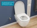 SSWW Dusch-WC mit Softclose WC-Sitz Tiefspül-WC spülrandloses WC Taharat wandhängend Abgang waagerecht Bild 3