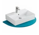 Aqua Bagno Aufsatzwaschbecken 60cm Weiß Keramik Wandhängend Bild 2