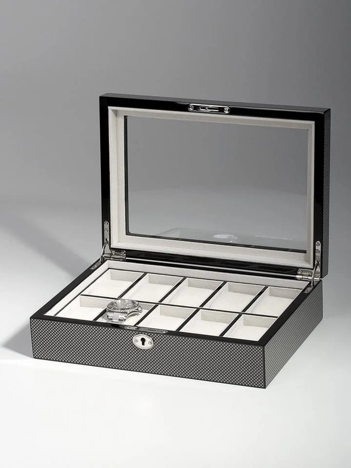 Rothenschild Uhrenbox RS-2071-10CA für 10 Uhren Carbon - Bild 2