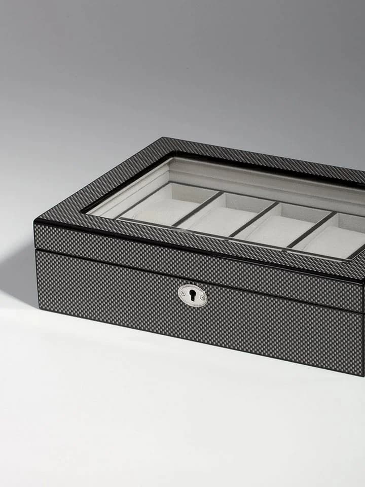 Rothenschild Uhrenbox RS-2071-10CA für 10 Uhren Carbon - Bild 3