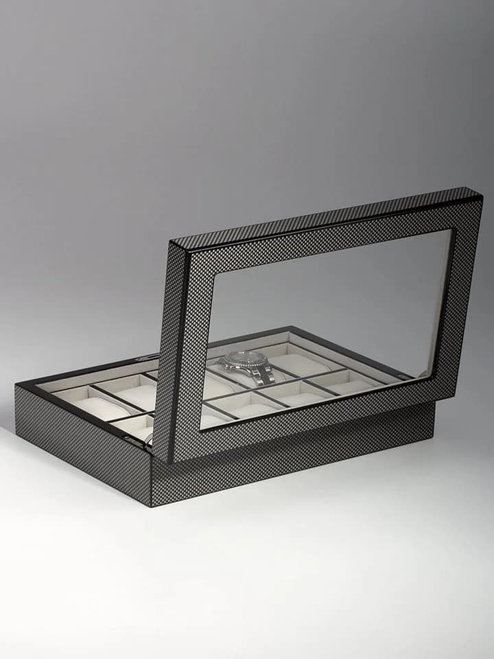 Rothenschild Uhrenbox RS-2071-10CA für 10 Uhren Carbon - Bild 4