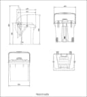 Wilai Rollcontainer Sulo Rollbox 42 Liter Grau mit Rädern Bild 1