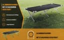 Kronenburg Faltbett XXL Campingbett klappbar Schwarz Bild 3