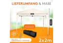 Kronenburg Faltpavillon 2x2 m Blau Wasserdicht UV-Schutz Bild 1