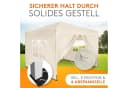 Kronenburg Faltpavillon 2x2 m wasserdicht mit Seitenteilen Bild 5