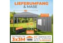 Kronenburg Faltpavillon 3x3 m wasserdicht mit UV-Schutz 50+ Grau Bild 1