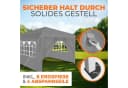 Kronenburg Faltpavillon 3x3 m wasserdicht mit UV-Schutz 50+ Grau Bild 5