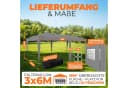 Kronenburg Partyzelt 3x6m Grau Faltpavillon wasserdicht Bild 1