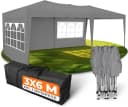 Kronenburg Partyzelt 3x6m Grau Faltpavillon wasserdicht Bild 2
