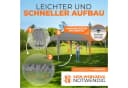 Kronenburg Partyzelt 3x6m Grau Faltpavillon wasserdicht Bild 4