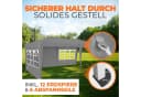 Kronenburg Partyzelt 3x6m Grau Faltpavillon wasserdicht Bild 5