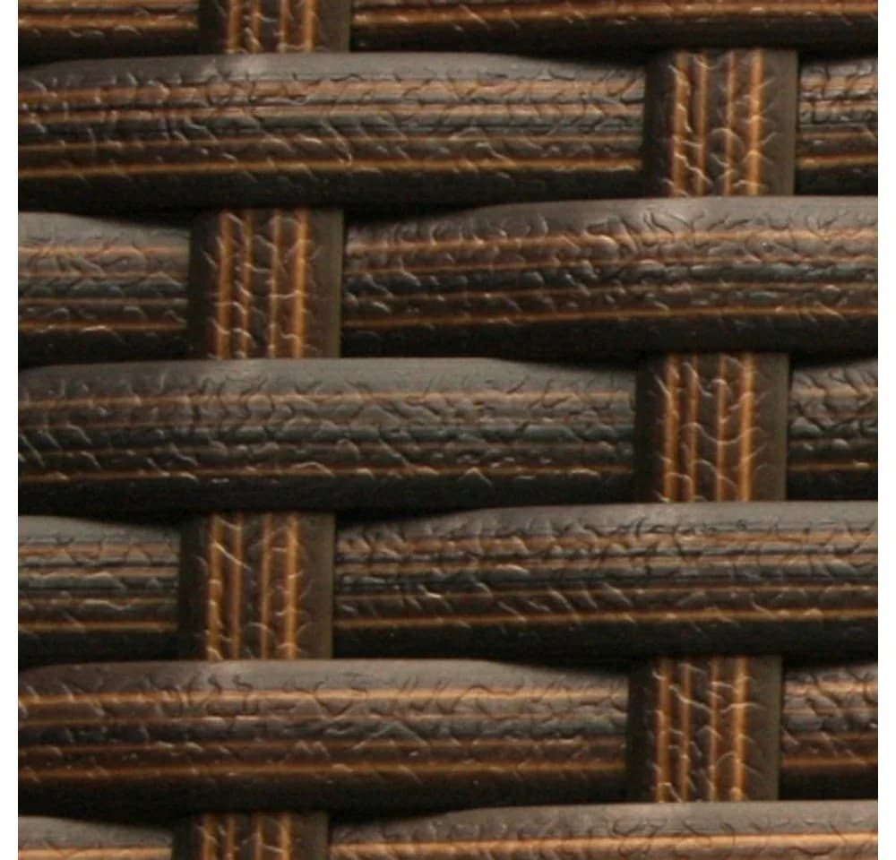 RS Trade Beistelltisch Rattan Braun mit Glasplatte - Bild 5