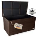 RS Trade Auflagenbox Venezia Braun Poly Rattan Aluminium Bild 2