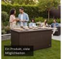 RS Trade Auflagenbox Venezia Braun Poly Rattan Aluminium Bild 5
