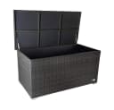 RS Trade Auflagenbox Venezia Silber/Grau Poly Rattan Bild 2