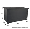 RS Trade Auflagenbox Venezia Silber/Grau Poly Rattan Bild 5