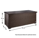 RS Trade Auflagenbox Sienna Braun Poly-Rattan Aluminium Bild 5