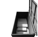 RS Trade Auflagenbox Sienna Schwarz Poly Rattan Aluminium Bild 4