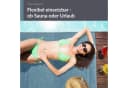 Lashuma Saunatuch XXL Frottee 100% Baumwolle Blau Bild 1