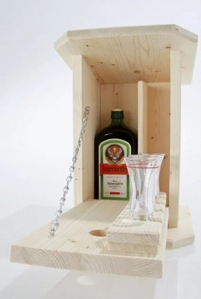 Ladenburger Holzwerke Barschrank Nistkasten SchnapsBar Zwitscherkasten - Bild 4