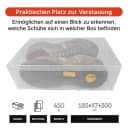 Dynasun Schuhaufbewahrungsbox PP368T Transparent Stapelbar Bild 1
