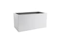 VIVANNO Pflanzkübel Fiberglas MAXI Kasten Weiß Matt Bild 2