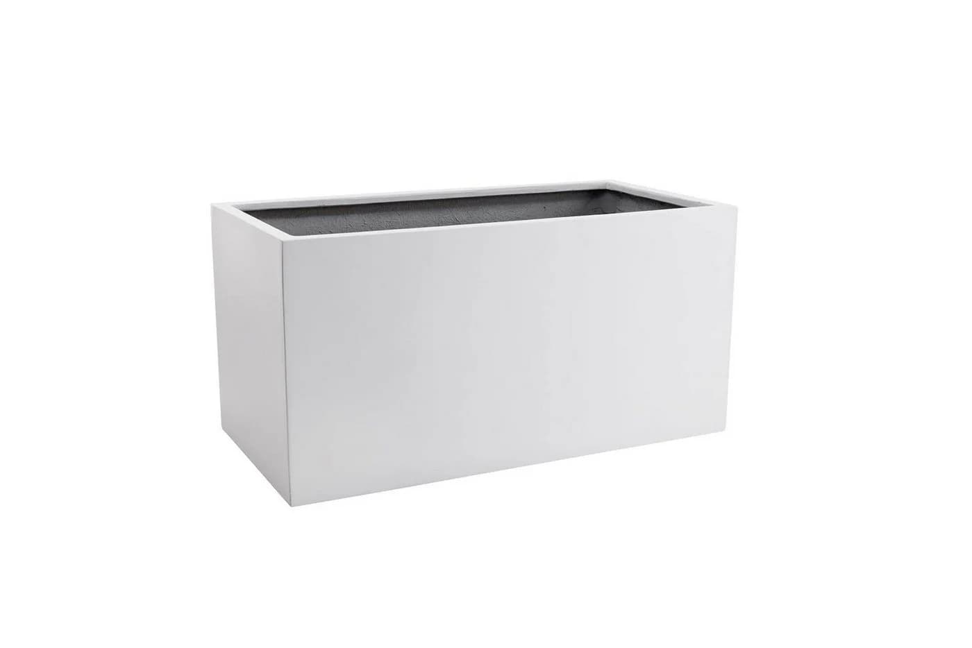 VIVANNO Pflanzkübel Fiberglas MAXI Kasten Weiß Matt - Bild 2