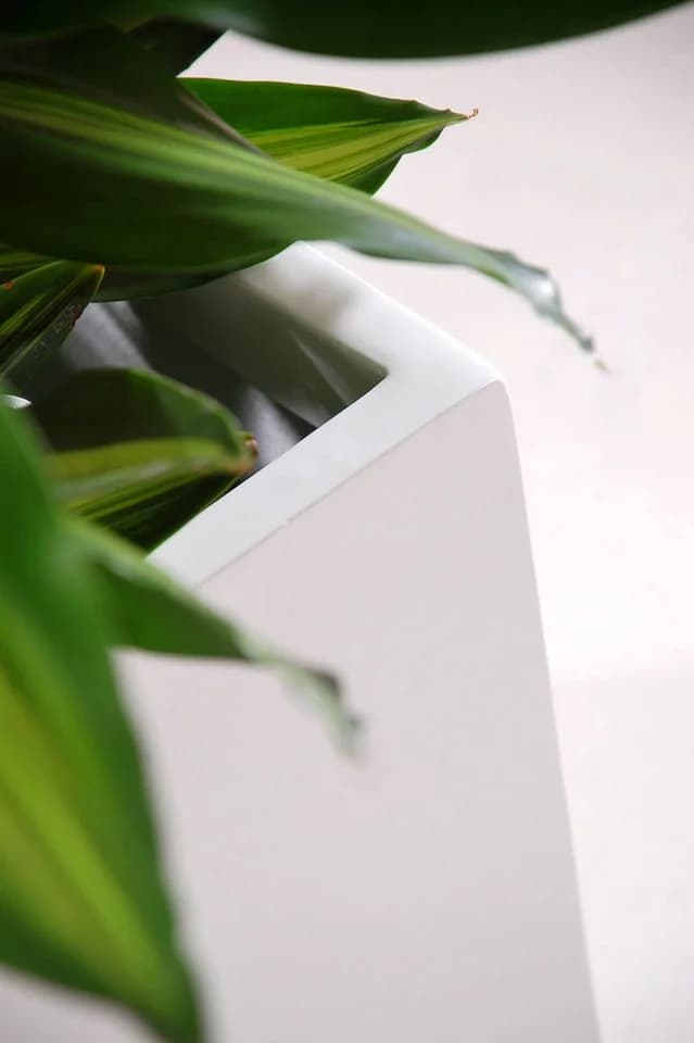 VIVANNO Pflanzkübel Fiberglas MAXI Kasten Weiß Matt - Bild 5