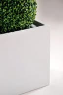 VIVANNO Pflanzkübel Fiberglas BLOCK Würfel Weiß Matt Bild 3