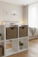 VIVANNO Regalkorb Seegras Set 2 St. Natur Geflochten Bild 1