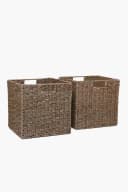 VIVANNO Regalkorb Seegras Set 2 St. Natur Geflochten Bild 3