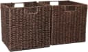 VIVANNO Regalkorb Seegras Rechteckig Braun Set 2 St Bild 2